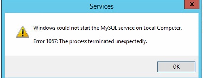 Error 1067