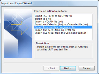 import file from another program