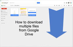 How to export multiple files from google drive