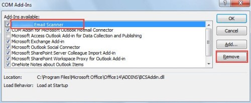 Disable virus scanner integrations