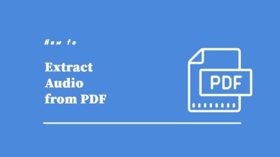 extract audio from pdf
