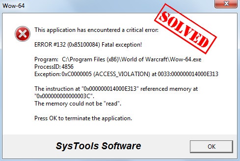 Fatal Exception Error