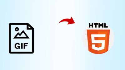 Convert GIF to HTML