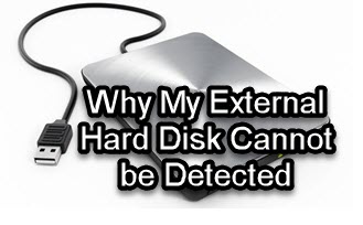 external hard disk cannot be detected