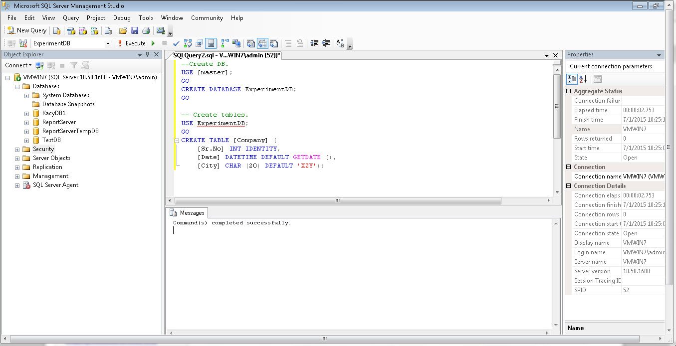 Run T-SQL code
