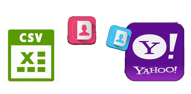import csv contacts to yahoo mail