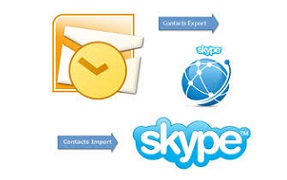 import outlook contacts to skype