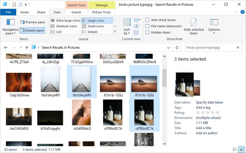 sort photos