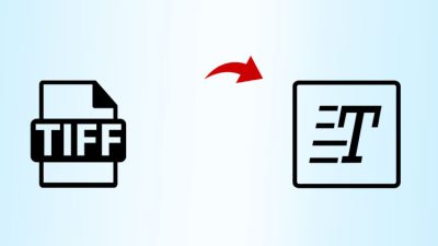 convert tiff to text