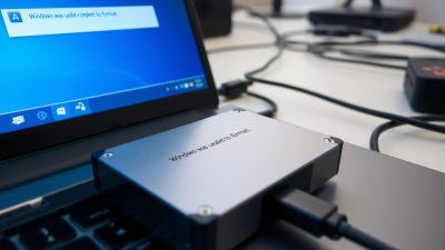 Windows Unable to Complete the Format External Hard Drive