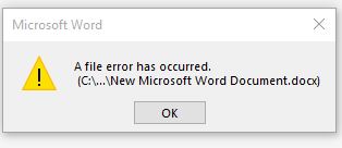 The File you are Trying to Open is in Different Format than Specified by the File Extension