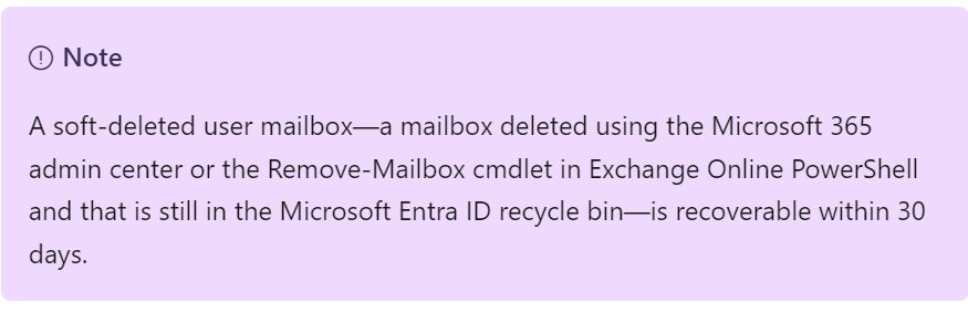 retension period from microsoft