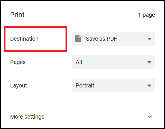 click on save as pdf option