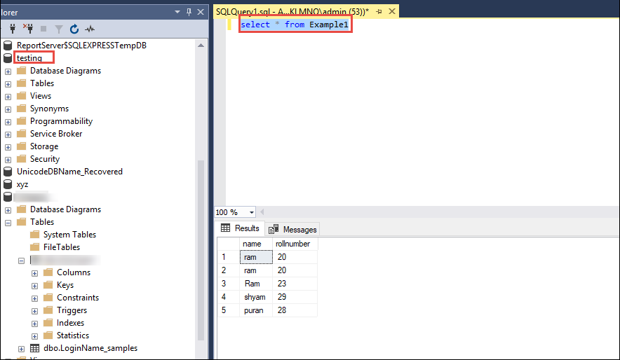 convert sql query to csv