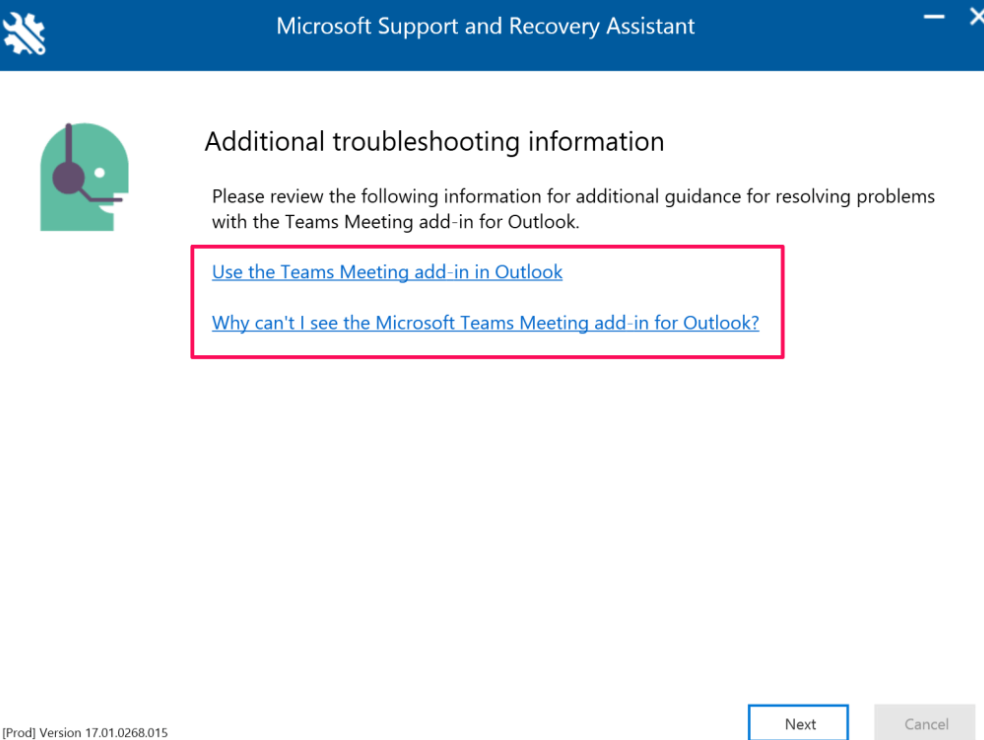 read more articles to fix Teams meeting link not showing in Outlook issue