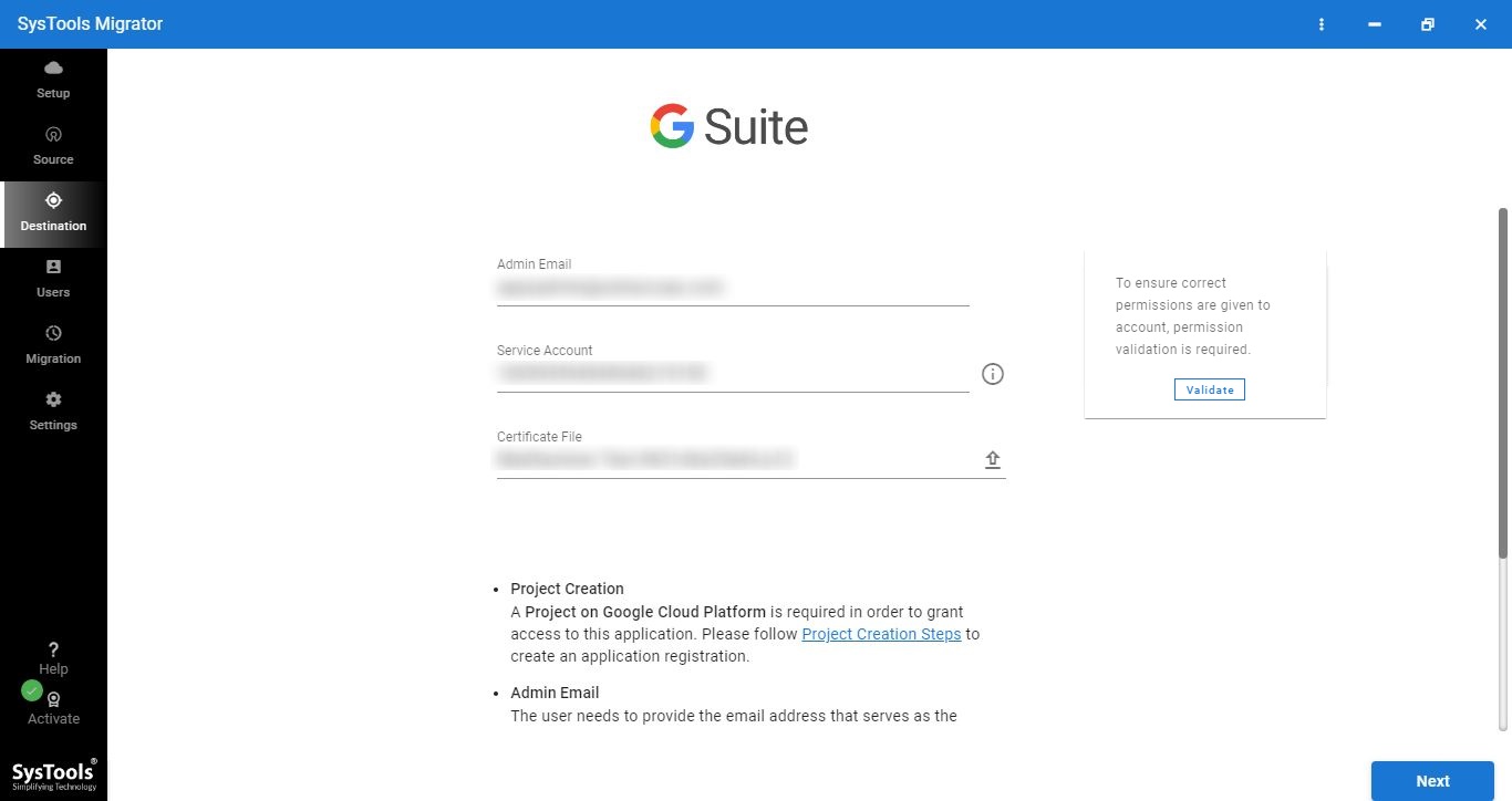 rackspace to g suite