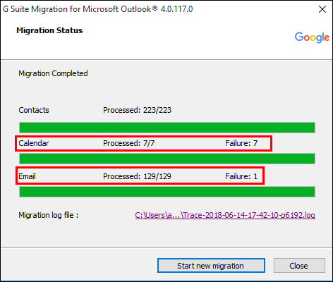 gsmmo migration failure error