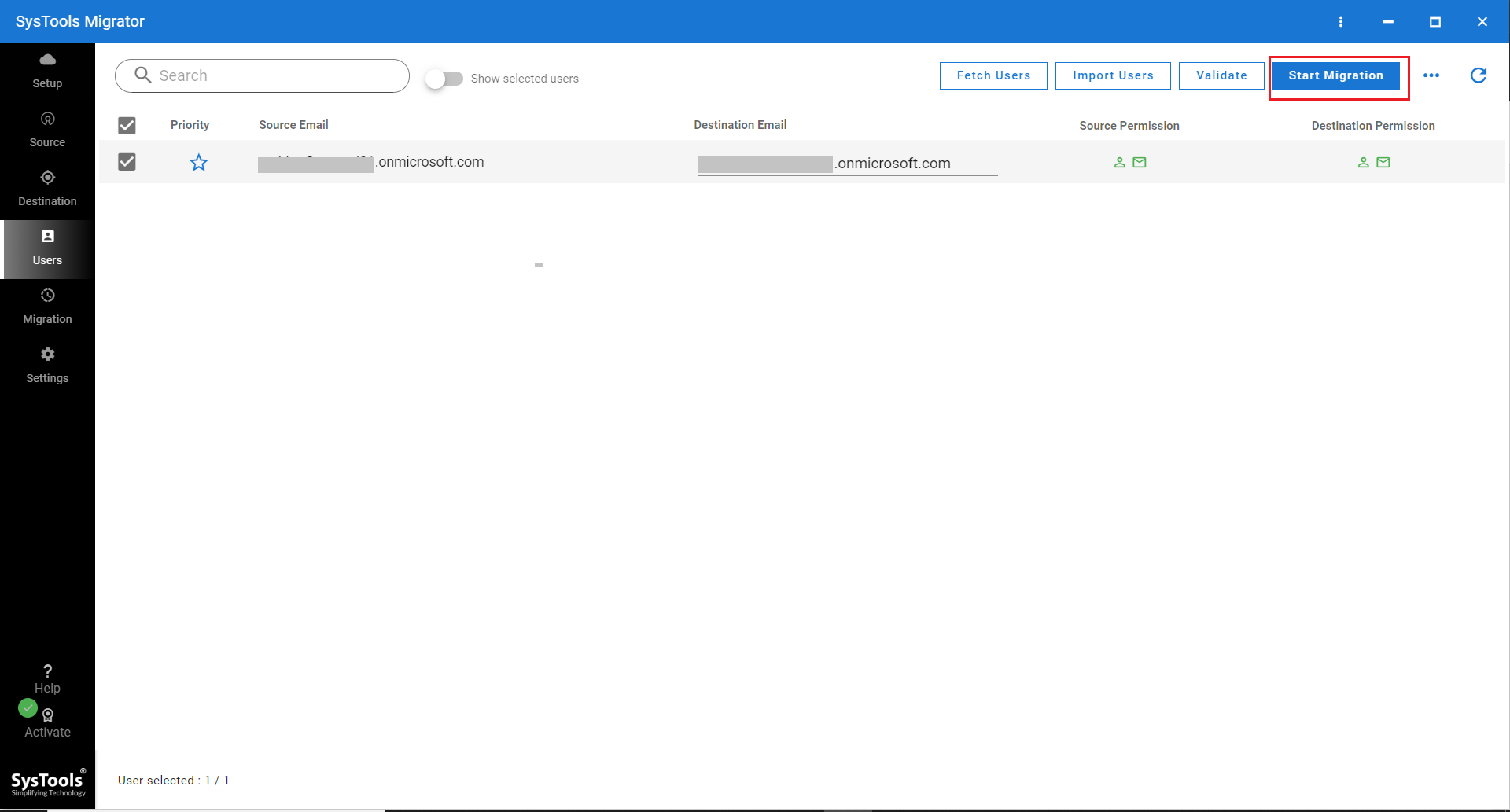 Begin Migration