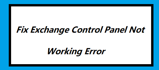 Exchange-Systemsteuerung funktioniert nicht