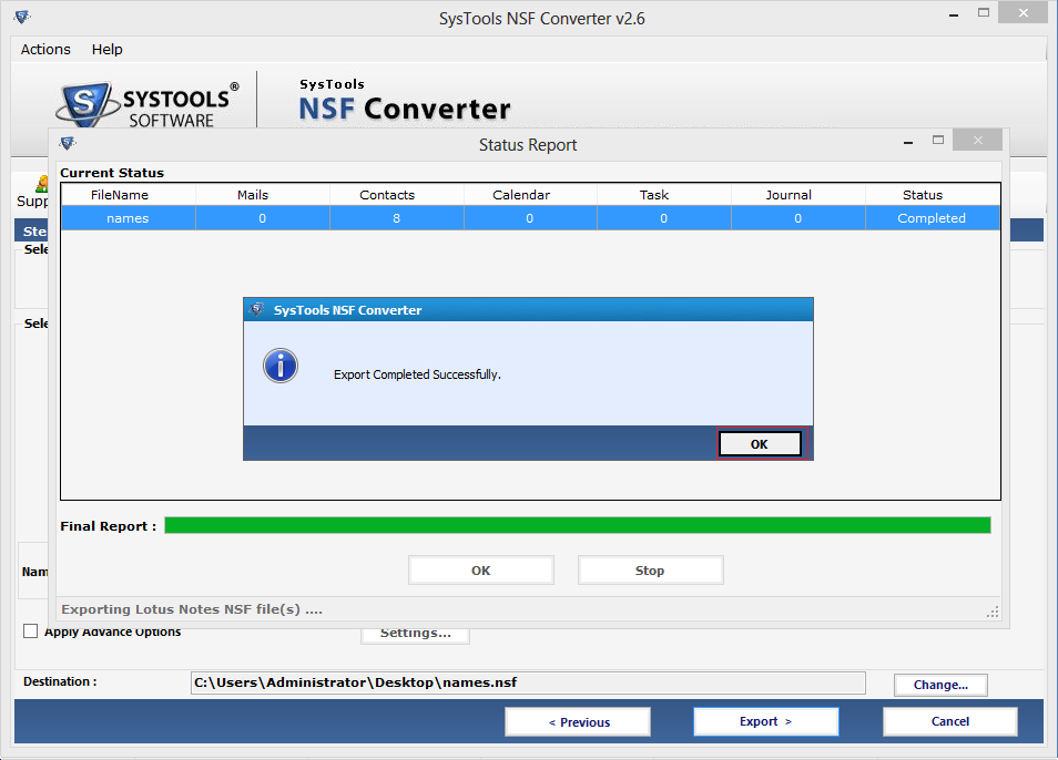 exporter nsf en eml, msg