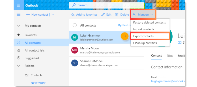 export-contacts