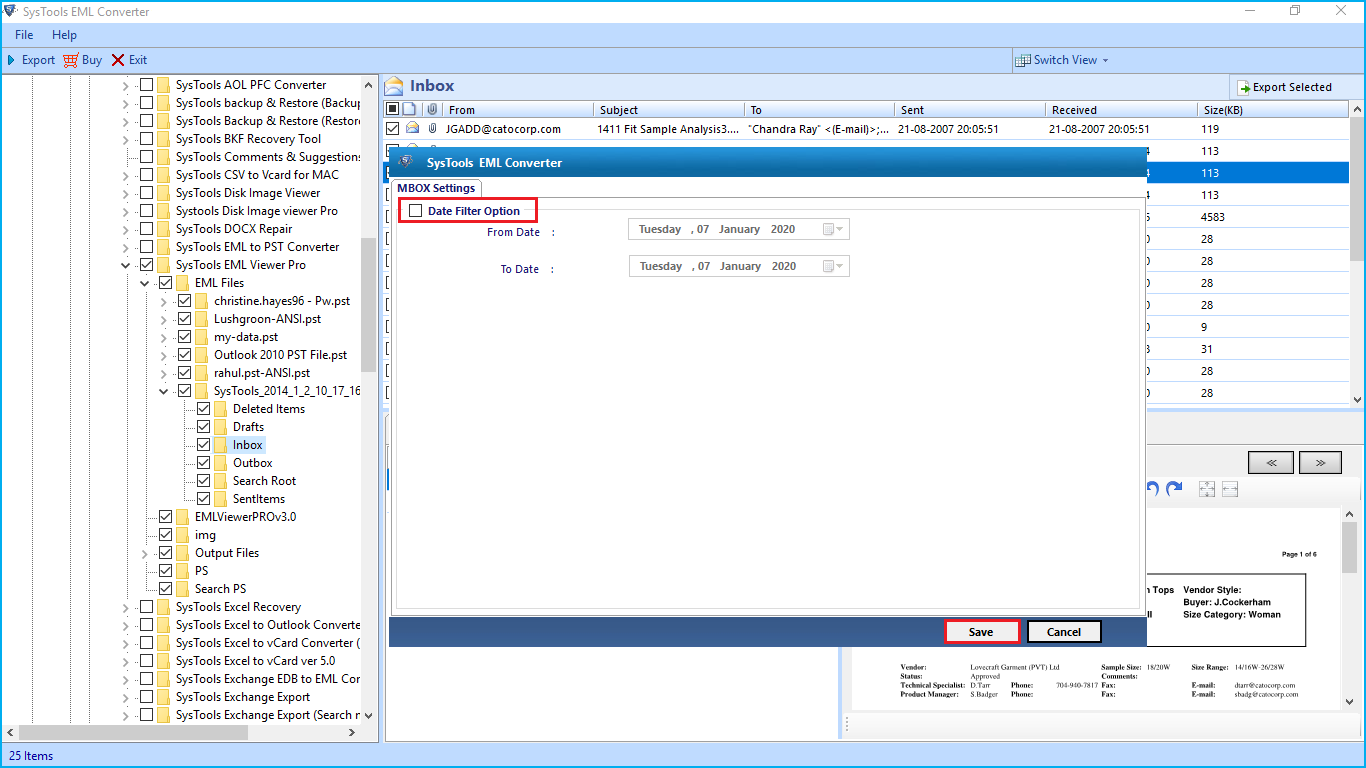 advance setting