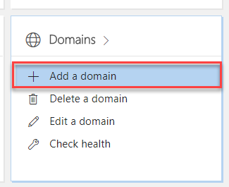adding a domain