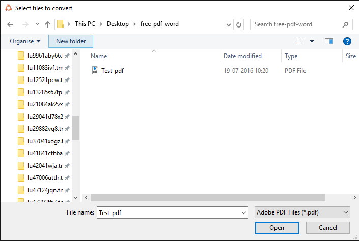 Select PDF File