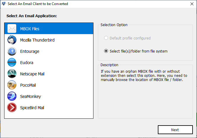 Select Netscape database file