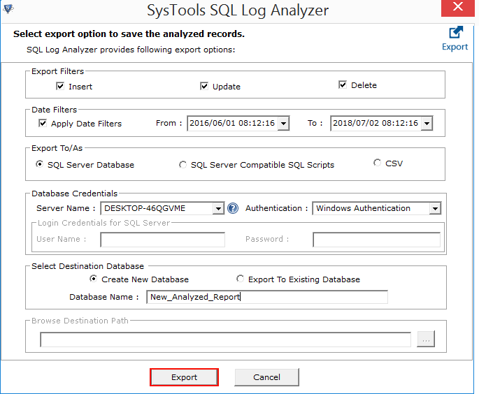 export sql server error log file