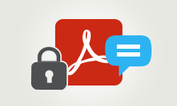 how to comment on secured pdf