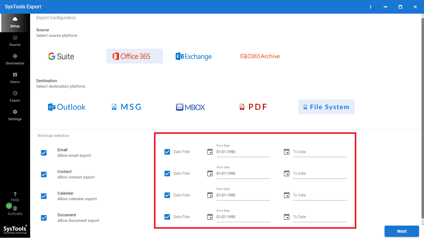 select-contacts-checkbox-and-apply-date-filter
