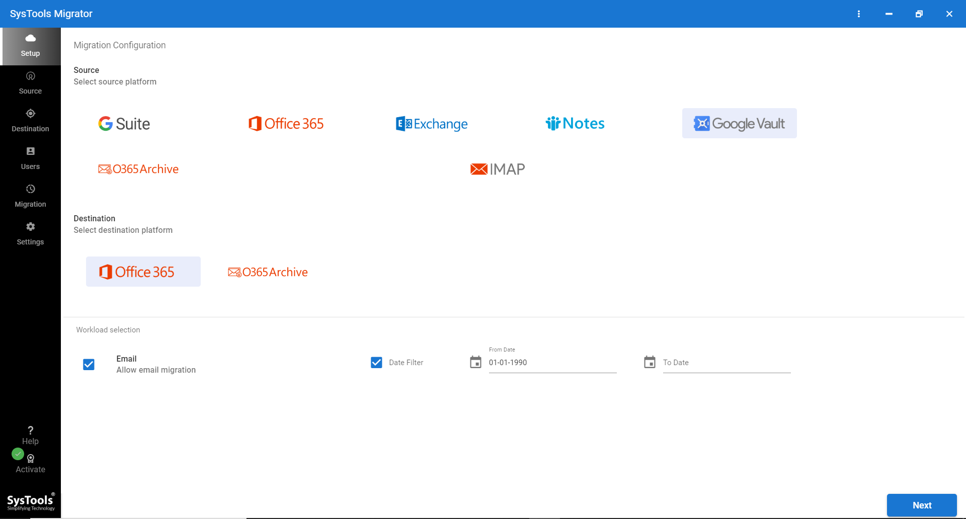 Google Vault migration tool
