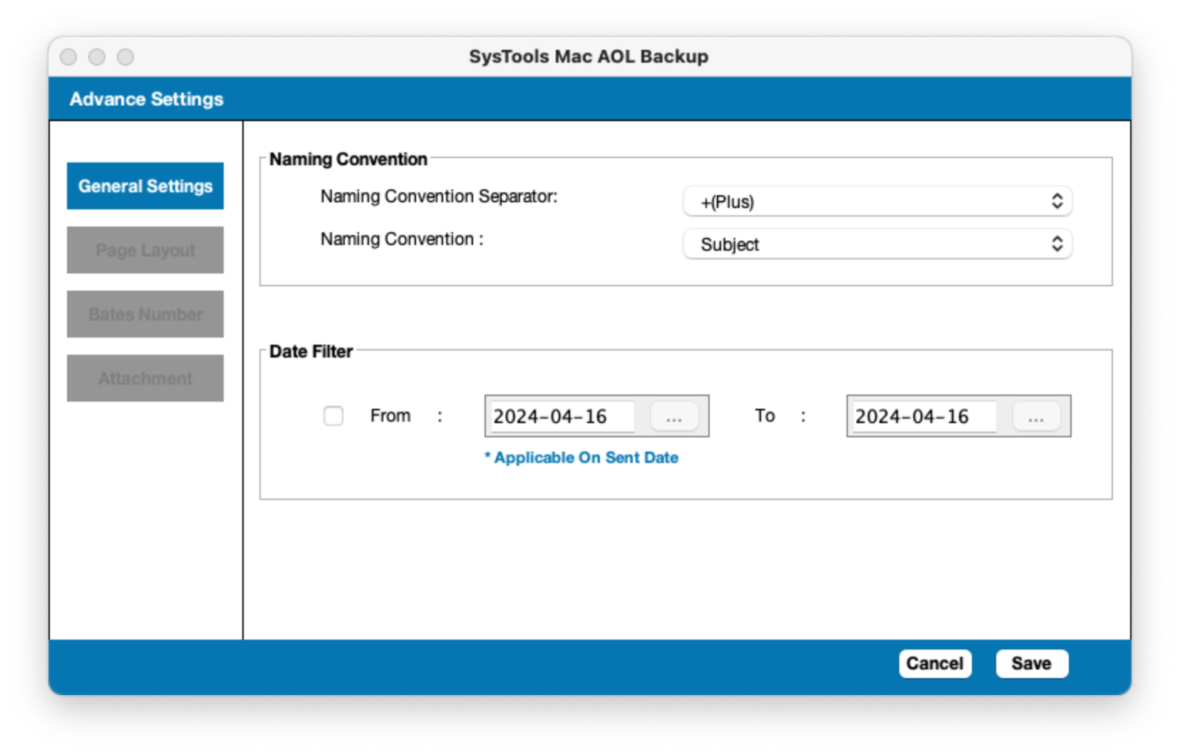 apply custom filters