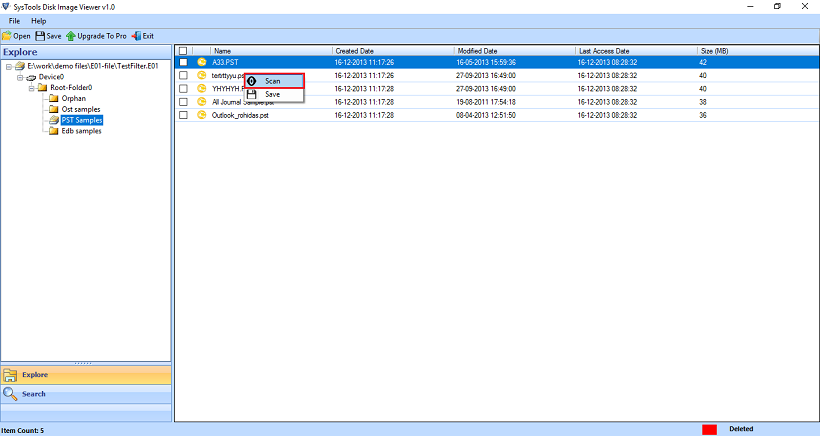 Open and Read Disk Image Files