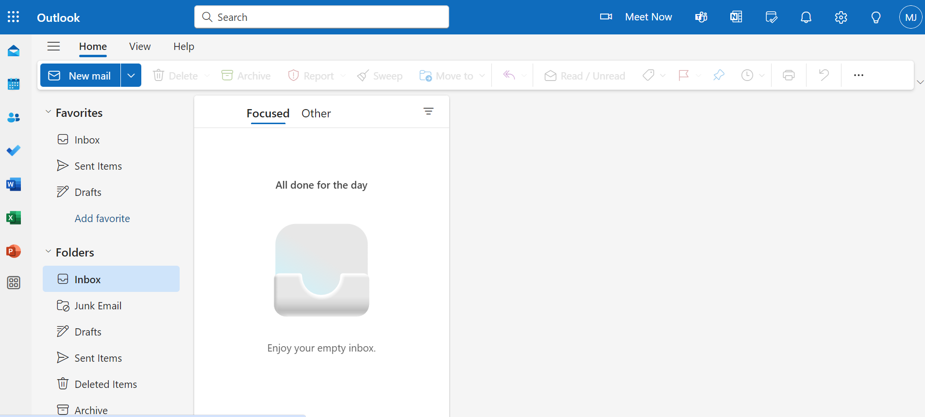 click on inbox and settings