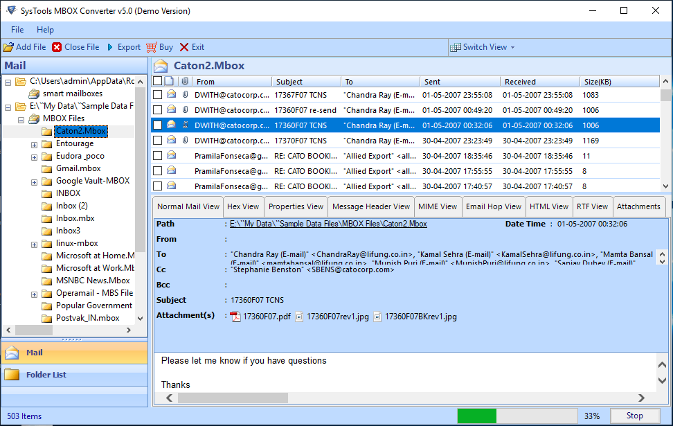 Preview Netscape emails