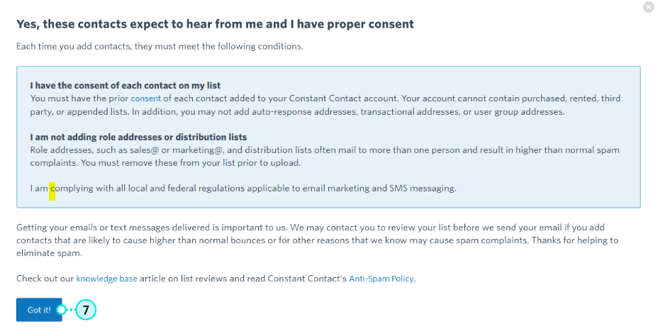 constant contact import contacts