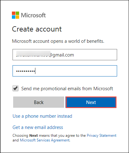 Enter the Credentials