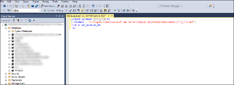 command to restore ms sql server database