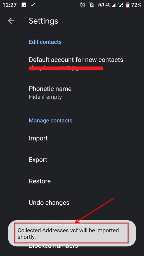 Start Importing Hotmail Contacts to Android