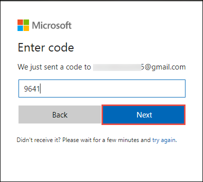 Enter the code