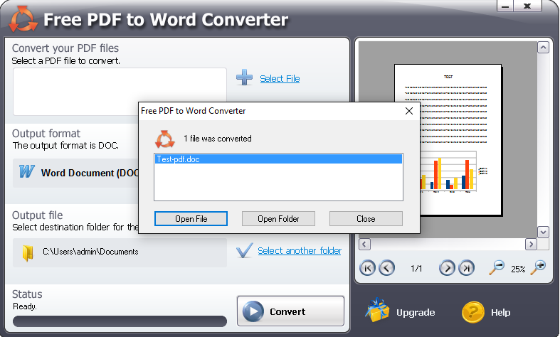 Open Converted File