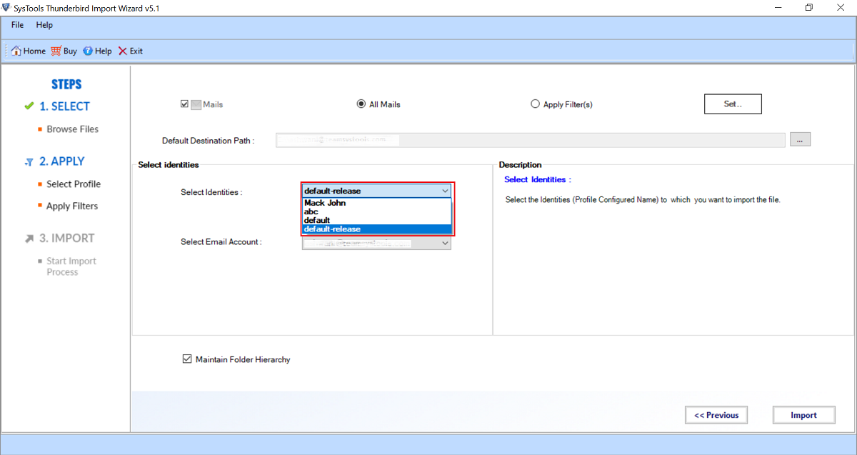 select profile