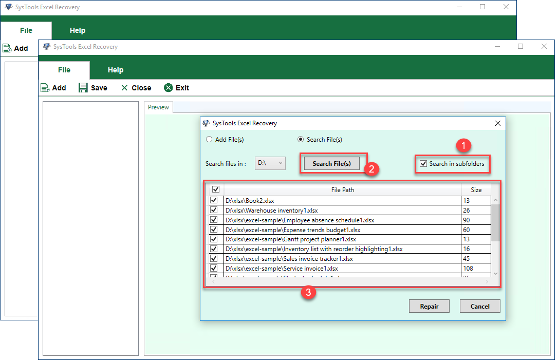 excel workbook repair tool