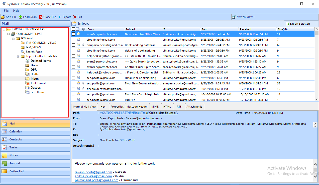 herramienta de recuperacion de outlook