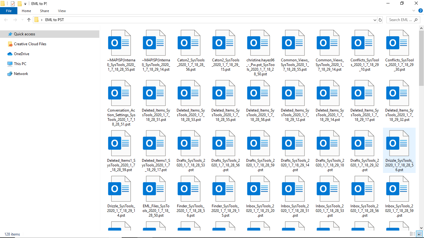 imported files