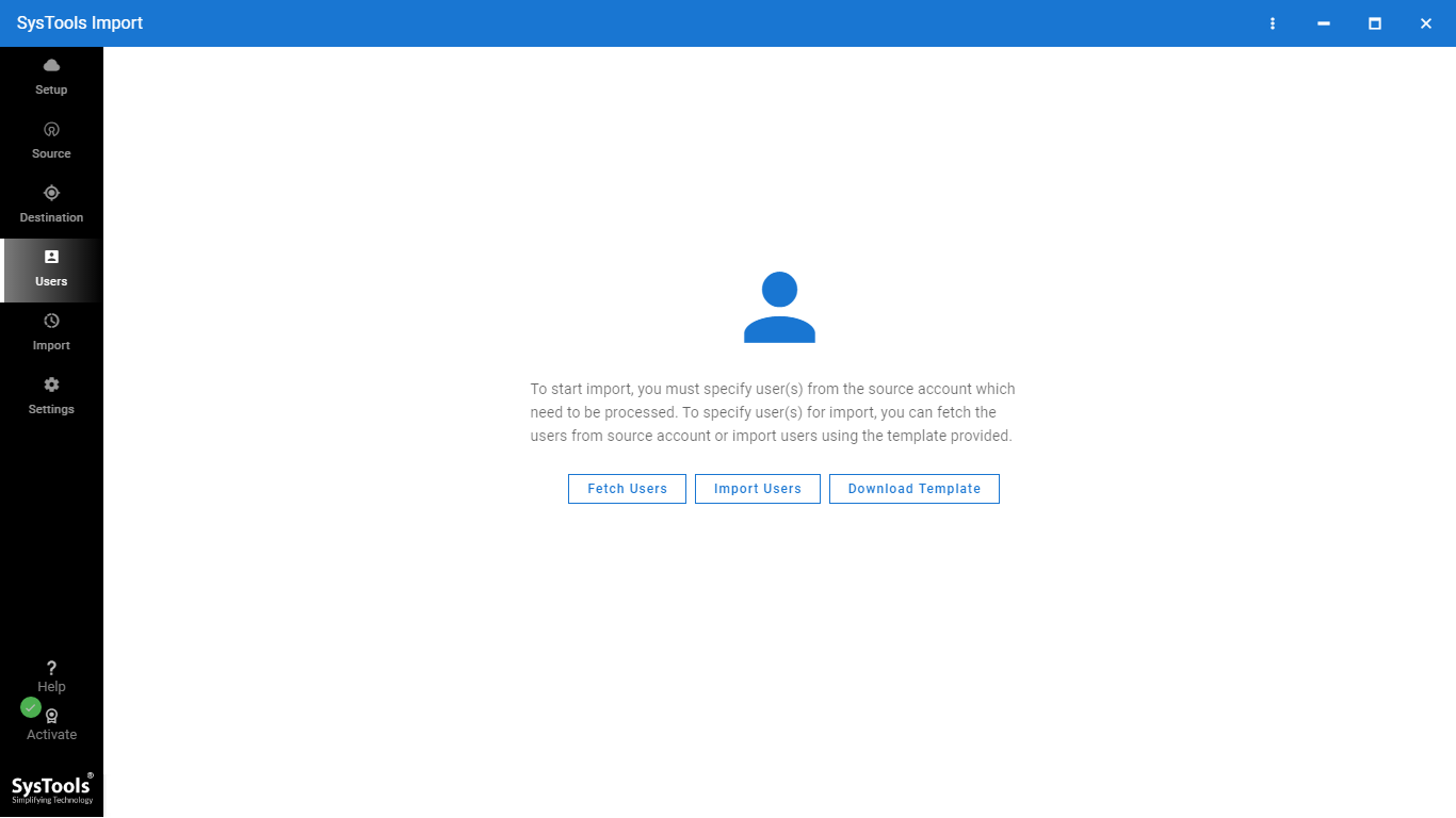 users Tab