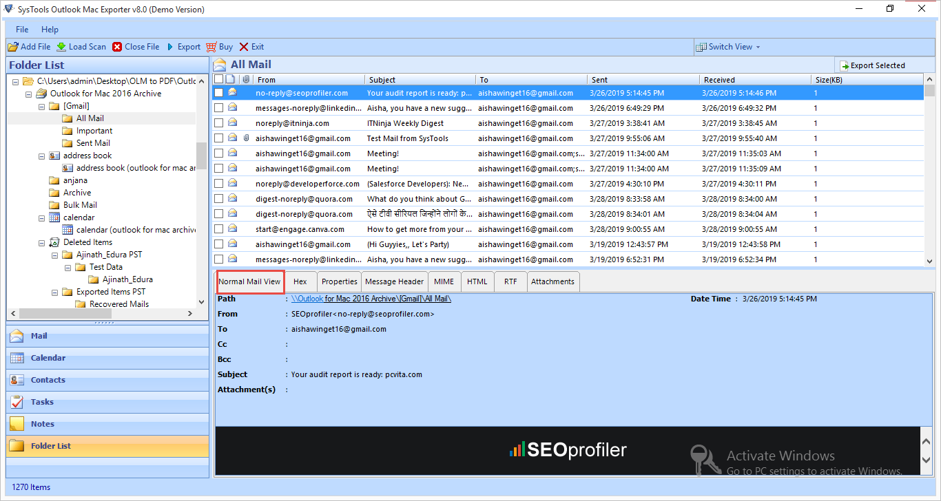 outlook mac export local folders
