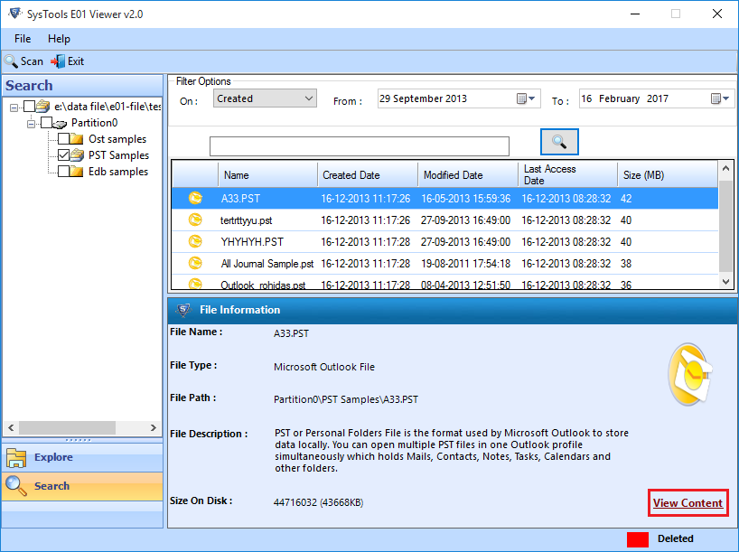 DBX Forensics Tool